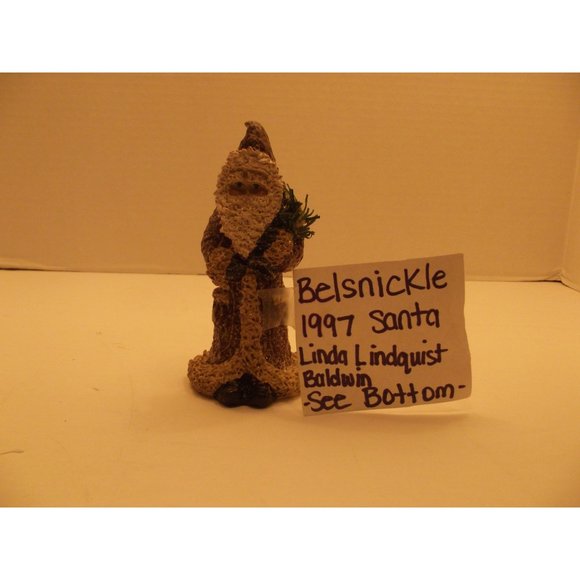 Vtg. 1997 Linda Lindquist Belsnickle Resin Santa Claus Figurine - Picture 1 of 2